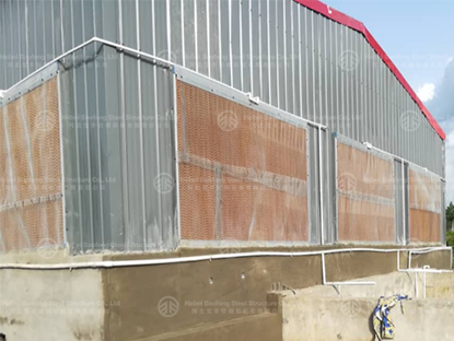 Steel chicken house build in Nigeria