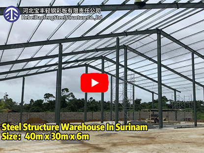 Steel Structure Warehouse In Surinam