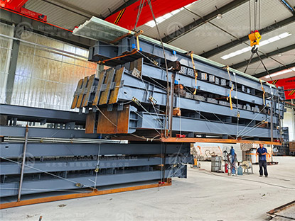 Steel structure workshop ship to Philippines