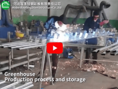 Greenhouse production process and storage