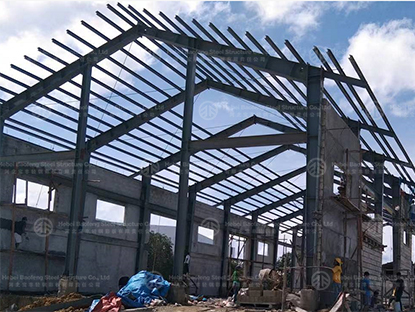 1125sqm steel warehouse build in Philippines