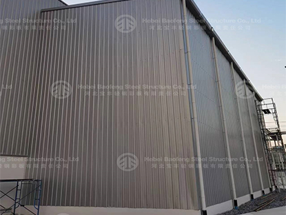 Steel warehouse and parking shed build in Thailand