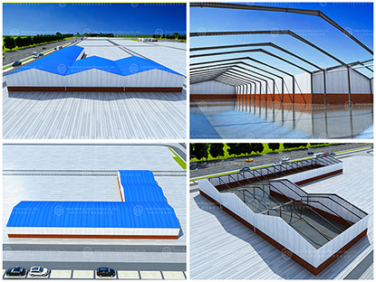 Baofeng New Steel Structure Building 3D Design